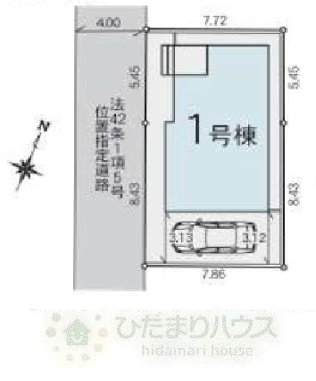 流山市東初石　新築戸建　1号棟の外観|ご見学可能です(^^)/お気軽にお問い合わせください。