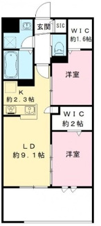 【間取り】 | 芝弥生レジデンス | 間取りです。