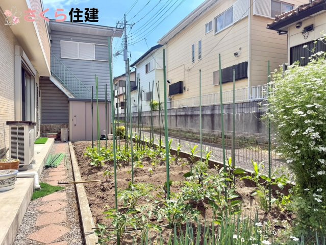 宇都宮市宝木町２丁目　中古戸建の庭|おうち時間がもっと楽しくなる、家庭菜園スペース付き！！