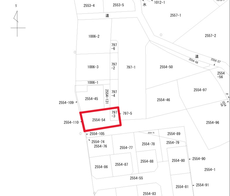 宇都宮市宝木町２丁目　中古戸建の地図|土地面積：169.74㎡（約51.34坪）
