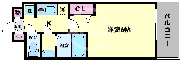 ララプレイス玉造パルクの間取り|ララプレイス玉造パルク　間取り