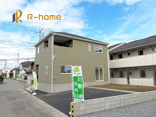 古河市駒羽根第2　新築戸建て　1号棟の外観|建物完成いたしました！ご予約で『平日』や『夕方』などでもご見学可能です！