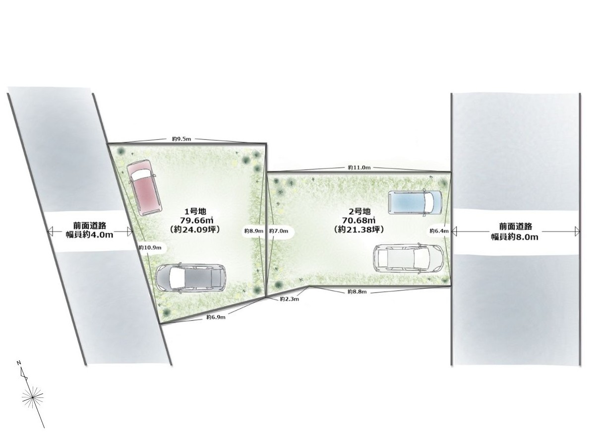 大阪市西淀川区大和田5丁目の区画図