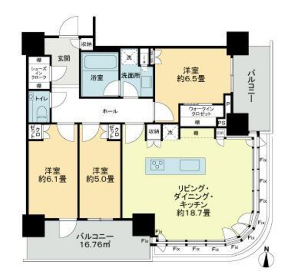 【間取り】 | パークシティ中野ザタワーブリーズ