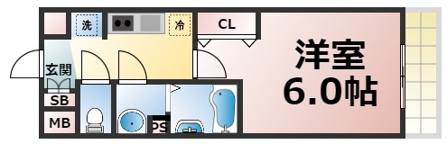 【間取り】 | ララプレイス玉造　仲介手数料無料