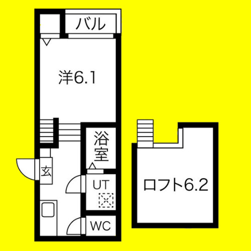 フォルクローレ名駅西　名古屋市賃貸　仲介手数料無料の間取り