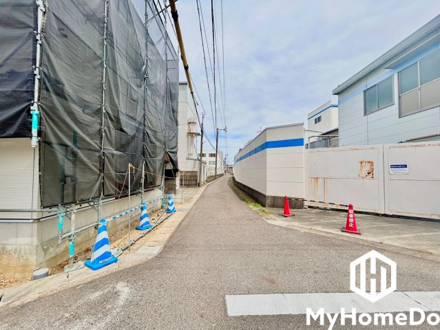 西区こも原町　1期の前面道路含む現地写真