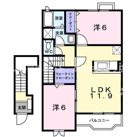 【間取り】 | アルカンシェルＢ