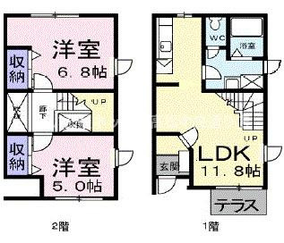 【間取り】 | ベルメゾン花町