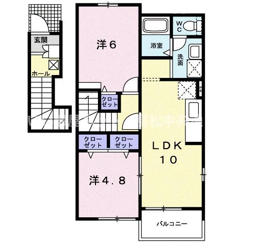 【間取り】 | プラシード　Ｂ