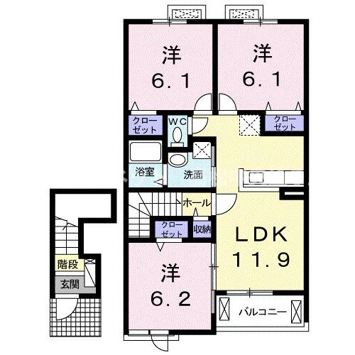 【間取り】 | ボルベールⅡ