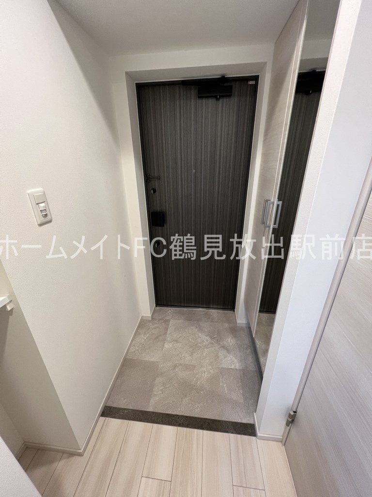大阪市城東区鴫野東２丁目の賃貸マンションの玄関