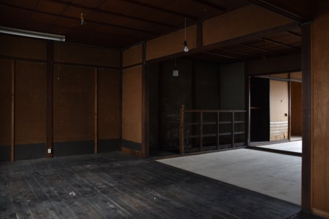 伏見 元和菓子屋さんの京町家の内装