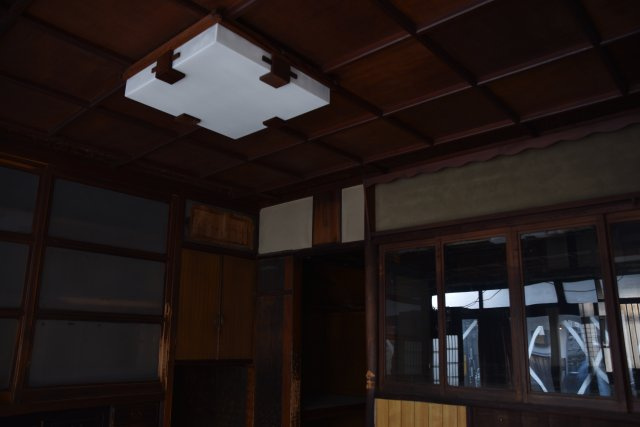 伏見 元和菓子屋さんの京町家の内装