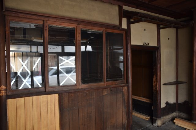 伏見 元和菓子屋さんの京町家の内装