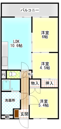 【間取り】 | ネクスト倉田　西館