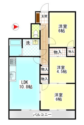 【間取り】 | ネクスト倉田　西館