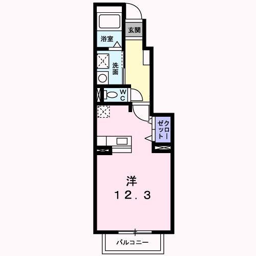 デフィー倉富Ａの間取り