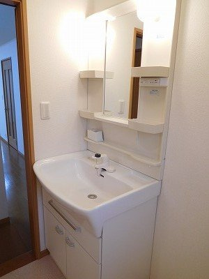 プラムの洗面所|忙しい朝には欠かせない洗面所です