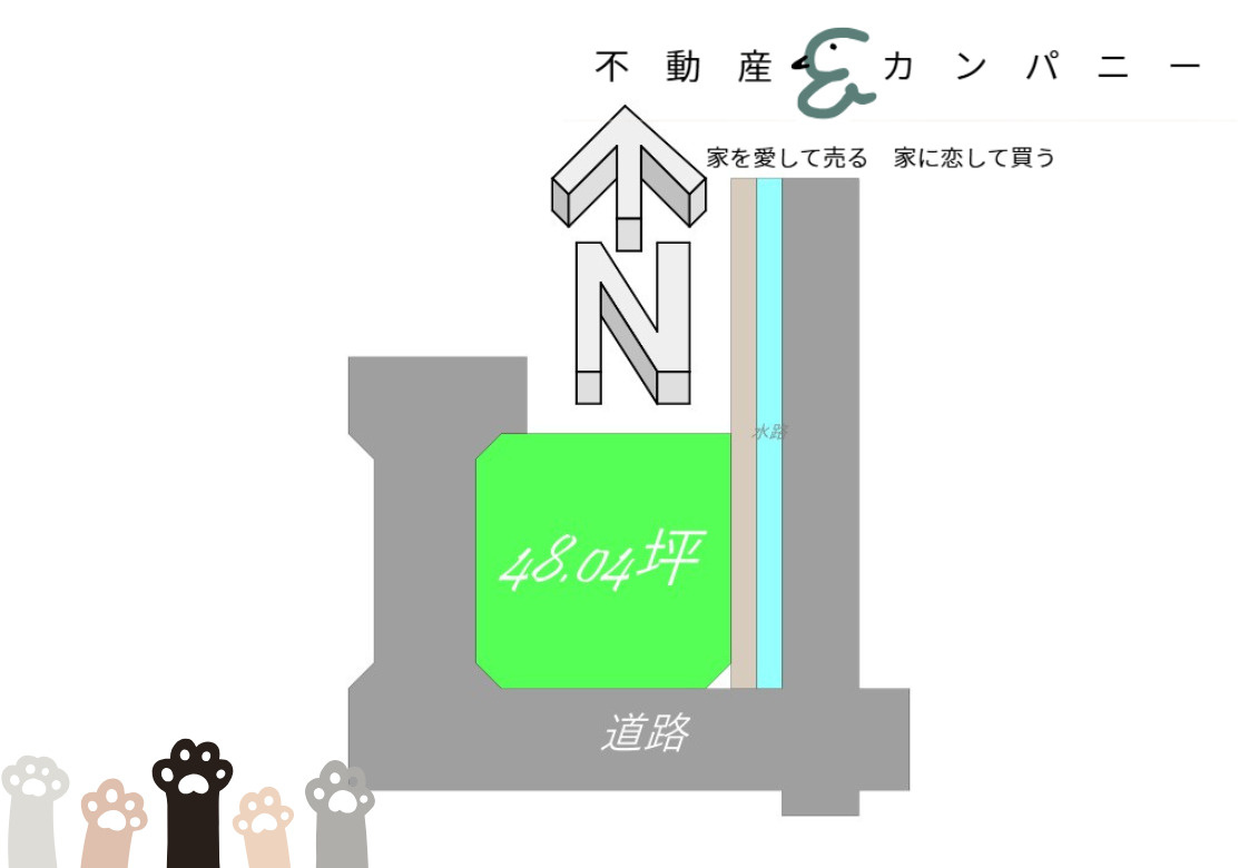 余戸東５丁目のおトチ4号地　松山市余戸東５丁目売土地