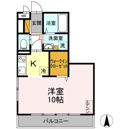 アルファタウン天王台の間取り