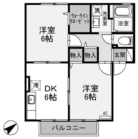 【間取り】 | ウィルモア山王 