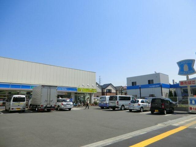 ローソン足立谷在家店まで418m