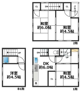 【間取り】 | 東垂水2丁目　戸建