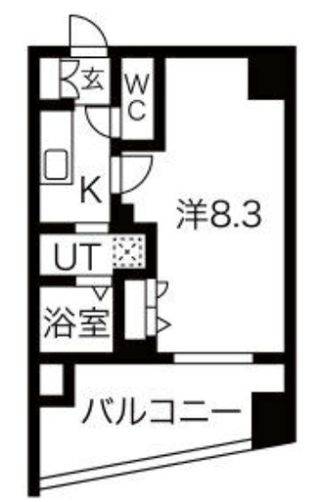 【間取り】 | ライジングコート三宮マリーナシティ