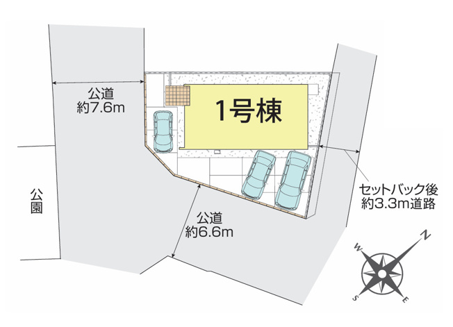 【区画図】 | ブルーミングガーデン倉敷市茶屋町4期 (全1棟)