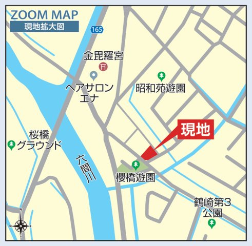 【地図】 | ブルーミングガーデン倉敷市茶屋町4期 (全1棟)