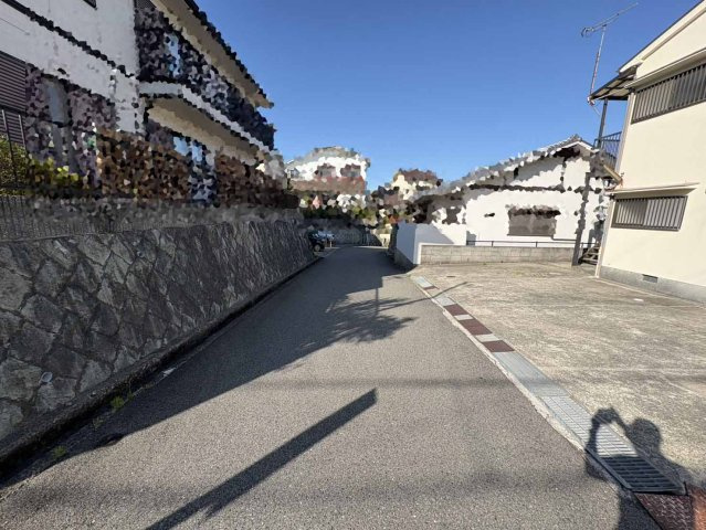 東大池１丁目上物付土地の前面道路含む現地写真