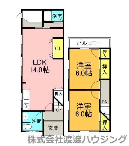フォレストヒルズ守口連棟貸家の間取り