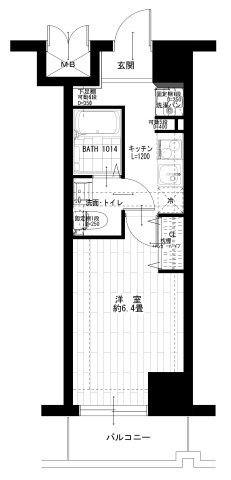 ピュアシティ横浜Ⅱの間取り