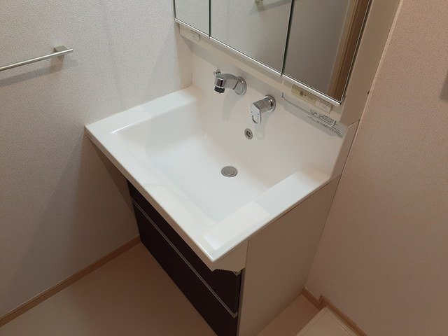 コンパクトで使いやすい洗面所