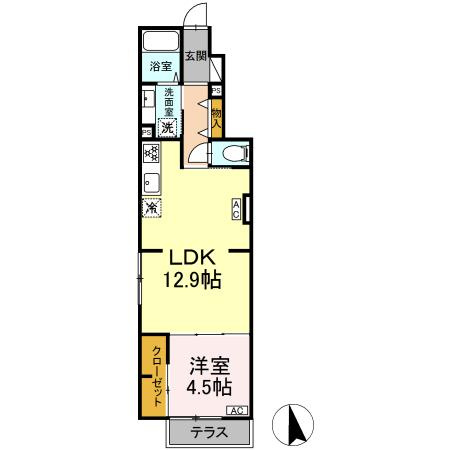 【間取り】 | グラナーデ成城学園前B