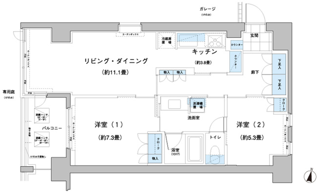 【間取り】 | ガーデニエール砧レジデンス