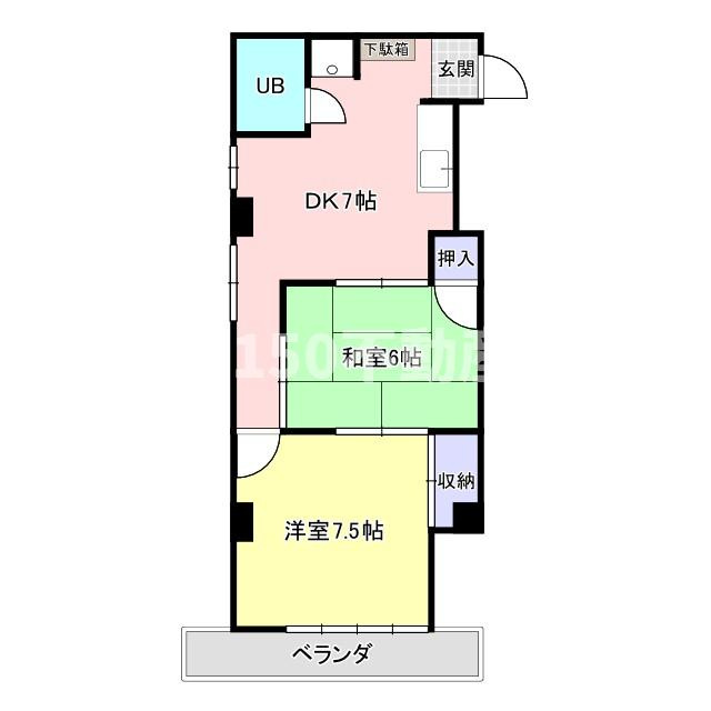 コーポ鏡島の間取り