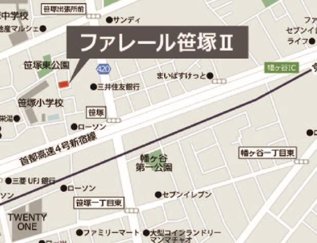 【地図】 | ファレール笹塚Ⅱ