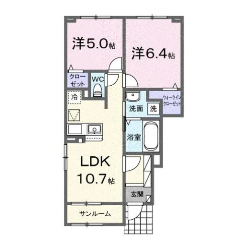 ステイズ　河合の間取り