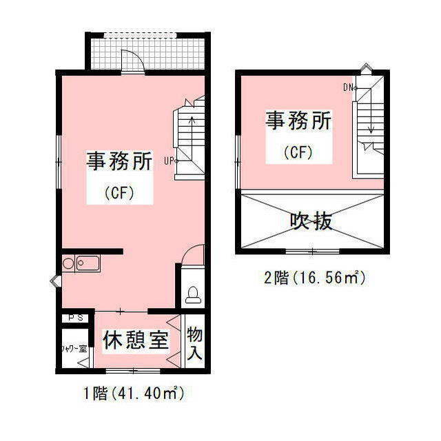 岐阜市蔵前６丁目の店舗事務所の間取り