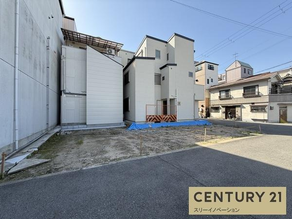 三軒家東6丁目土地の前面道路含む現地写真