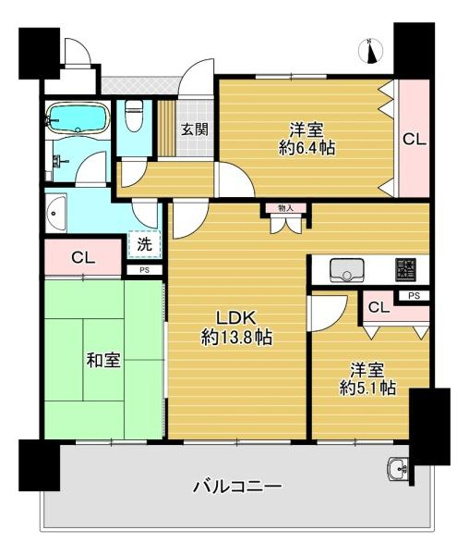 【間取り】 | エス・バイ・エルマンション関目高殿