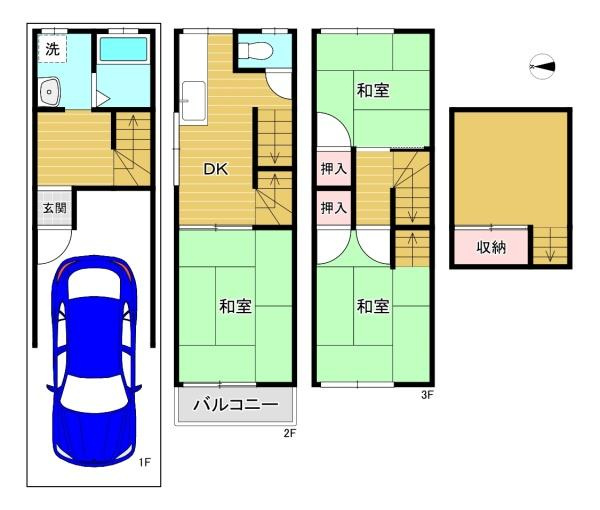 【間取り】 | 大阪市城東区鴫野西5丁目　中古戸建