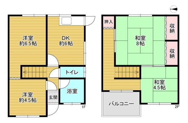 【間取り】 | 大阪市旭区千林1丁目　中古テラスハウス