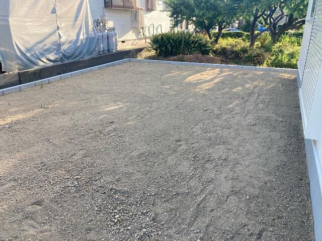 仲介手数料無料）一宮市萩原町第二・１号棟の庭|簡単な家庭菜園も楽しめるお庭です