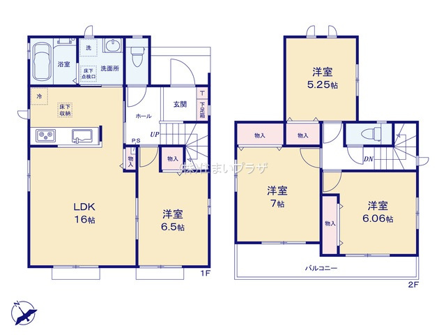 仲介手数料無料）一宮市北方町北方A棟の間取り