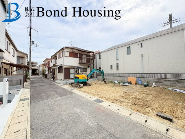 人丸小学校 区　JR朝霧駅徒歩10分　朝霧町１丁目　新築戸建の前面道路含む現地写真