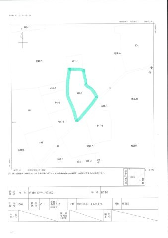 前橋市荒子町の土地図