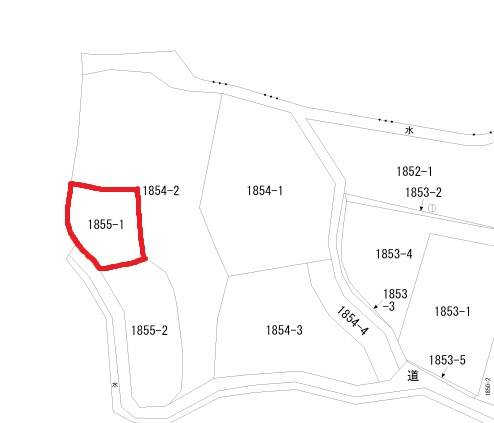 群馬県渋川市石原　売地の土地図